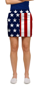 Loudmouth Golf: Women's StretchTech Skort - Stars & Stripes