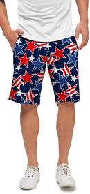 Loudmouth Golf: Men's StretchTech Shorts - Star Studded (Size 32)