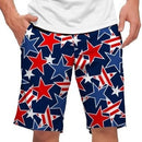 Loudmouth Golf: Men's StretchTech Shorts - Star Studded (Size 32)