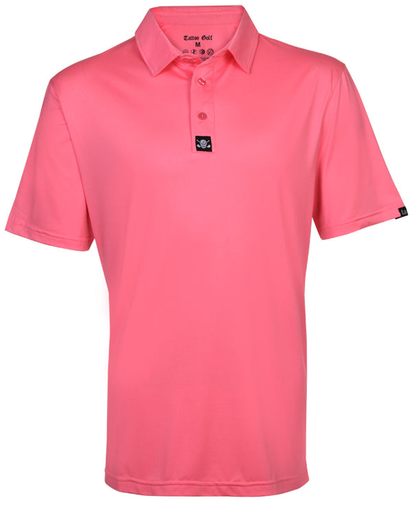 Tattoo Golf: Still Basic Cool-Stretch Golf Shirt - Pink