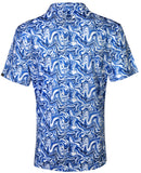 Tattoo Golf: Stryker Cool-Stretch Golf Shirt - Blue Clothing