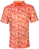 Tattoo Golf: Stryker Cool-Stretch Golf Shirt - Orange Clothing