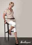 Sandbaggers: Women's Golf Sandals - Tango Teak