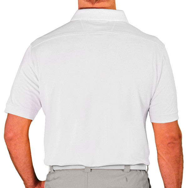 Golf Knickers: Men's Argyle Paradise Golf Shirt - Taupe/Black/White