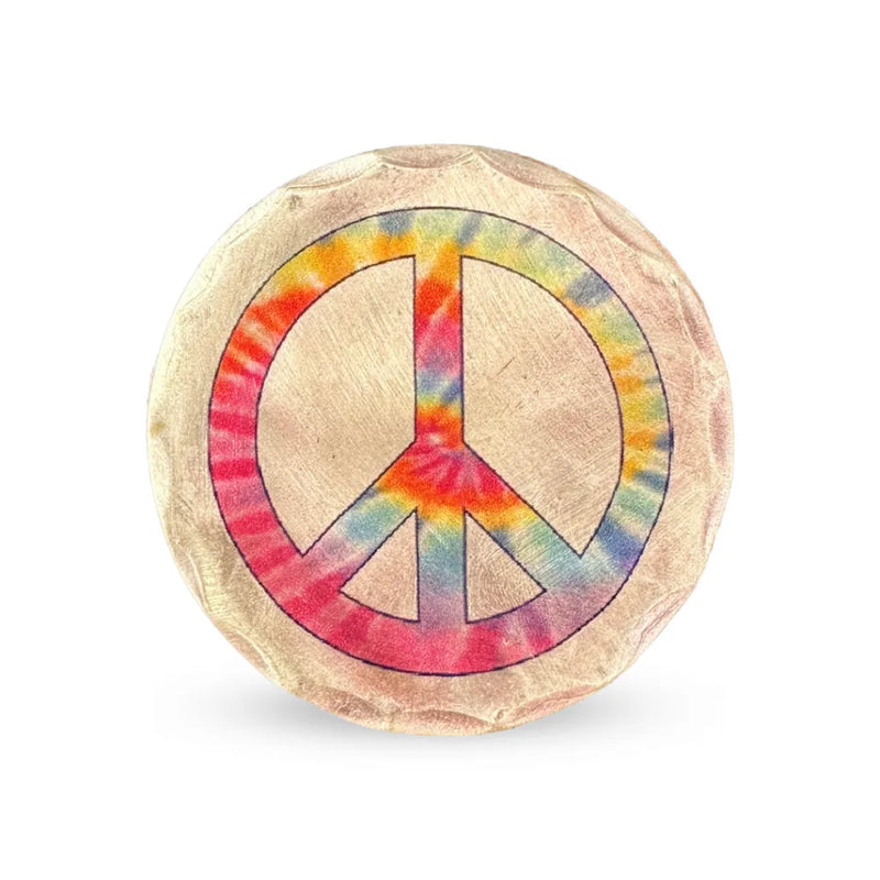 Sunfish: Copper Ball Marker - Tie Dye Peace Symbol