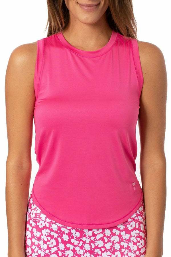 Golftini Women's Hot Pink Sport Tech Tie Top (Size Small) SALE