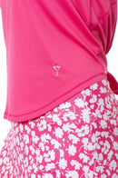 Golftini: Women's Sport Tech Tie Top - Hot Pink Clothing