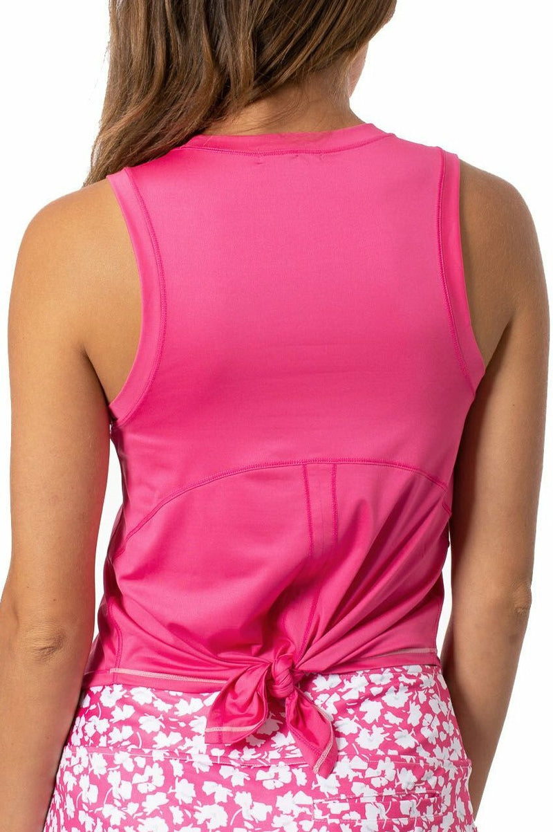 Golftini: Women's Sport Tech Tie Top - Hot Pink