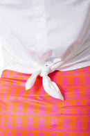 Golftini: Women's Sport Tech Tie Top - White Clothing