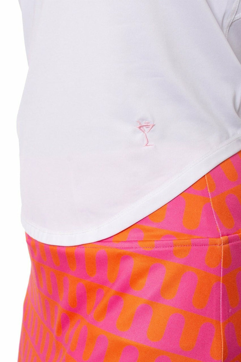 Golftini: Women's Sport Tech Tie Top - White