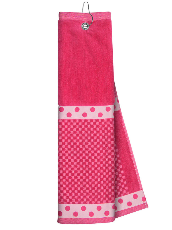 Just 4 Golf: Pink Towel with Ribbon