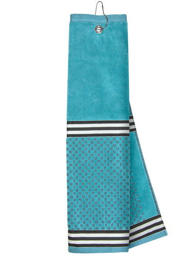 Just 4 Golf: Turquoise Towel with Ribbon