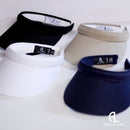 Abigale Lynn Classic Twill Black Visor with Grey Swiss Dot Velcro Band - SALE