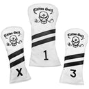 Tattoo Golf: Vintage Leatherette Club Cover Set Golf Club Headcovers