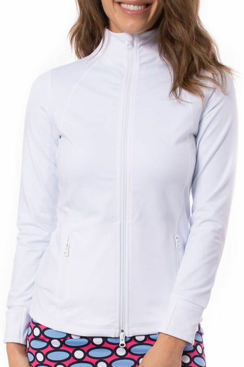 Golftini: Women's Double-Zip Sport Jacket - White