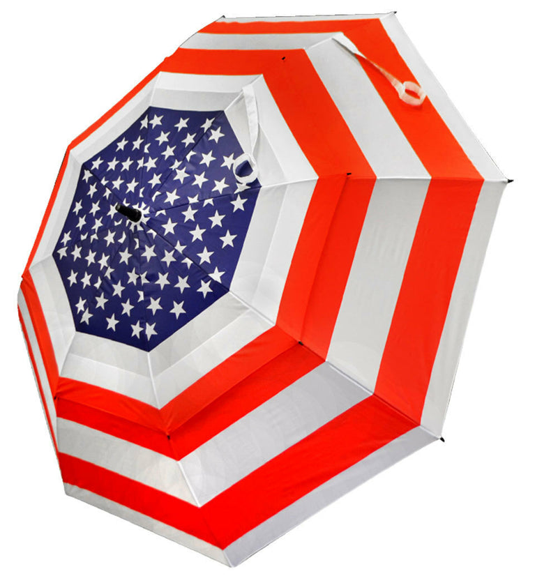 USA Flag 62" Double Canopy Golf Umbrella by Hotz Golf