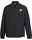 Tattoo Golf: Men's Windbreaker Quarter Zip Pull Over - Black Clothing