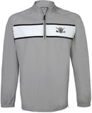 Tattoo Golf: Men's Windbreaker Quarter Zip Pull Over - Grey Clothing