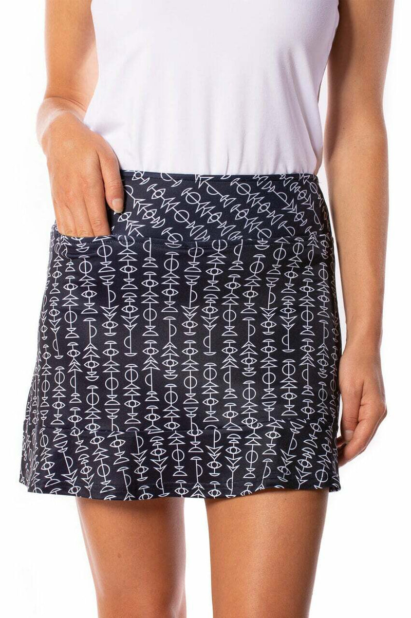 Golftini: Women's  16.5" Pull-On Ruffle Stretch Skort - Zodiac